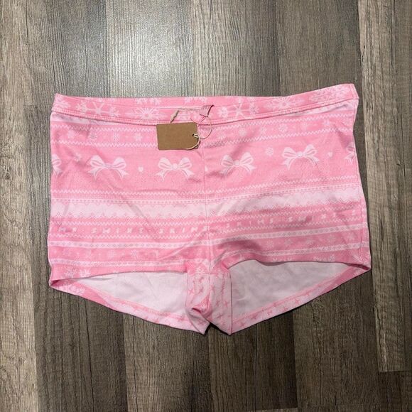SKIMS Pants - Brand New With Tags Skims Logo Plush Pointelle Lounge Shorts